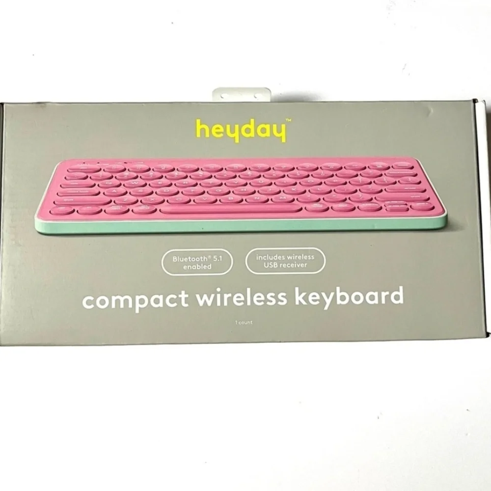 Heyday Wireless Keyboards in Blue, Pink, and Green. Price For Each One.
